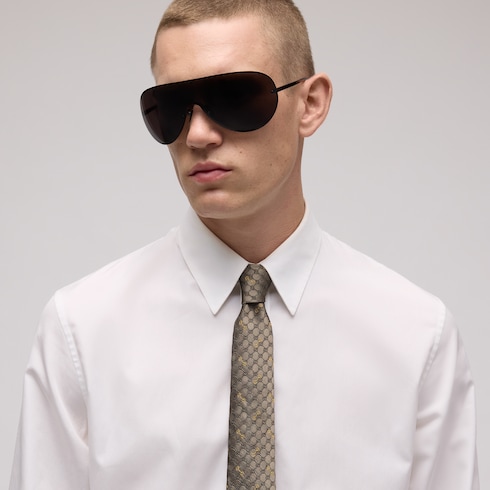 GG silk jacquard tie