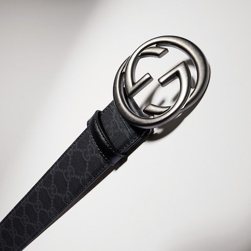 Belt with Interlocking G buckle