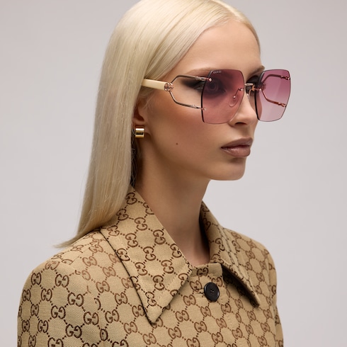 Geometric frame sunglasses