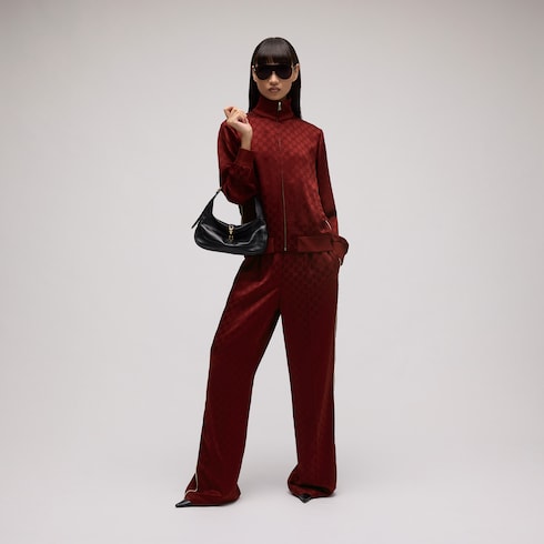 GG jacquard zip jacket in Gucci Rosso Ancora | GUCCI® HR