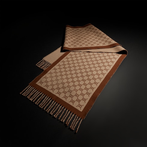 GG wool scarf