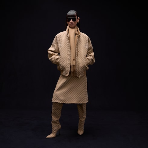 Bufanda de cashmere con parche