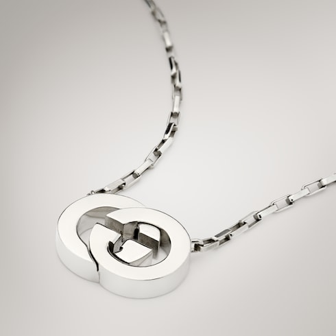 Gucci Interlocking pendant necklace in 925 sterling silver | GUCCI® US