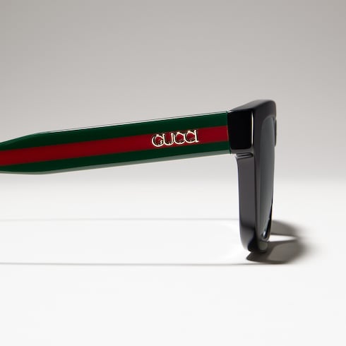 Rectangular frame sunglasses