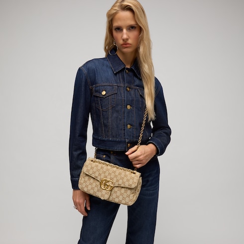 Bolso de Hombro Jetset GG Marmont Mediano