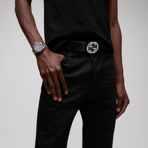 Ceinture réversible avec boucle GG