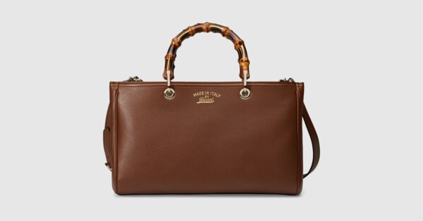 gucci large bamboo shopper tote
