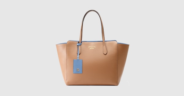gucci swing leather tote