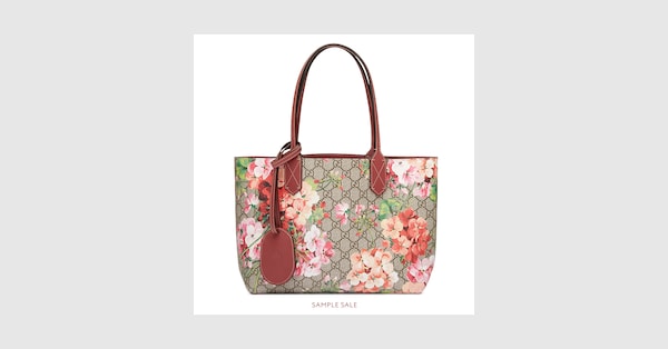 gucci blooms reversible tote