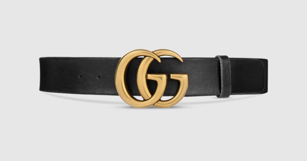 GUCCI◇ベルト/レザー/BLK/無地/レディース/400593 : セカンド