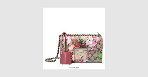 gucci blooms padlock bag