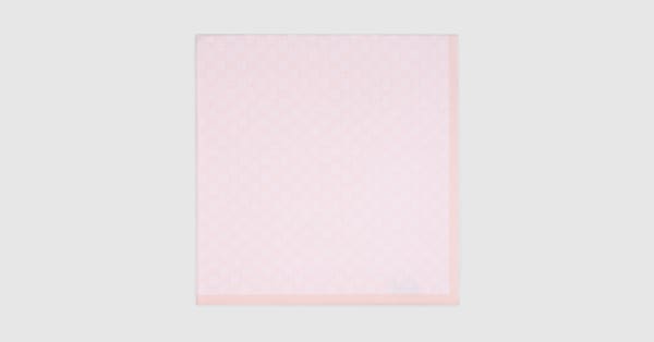 White Pink GG Wool Pattern Baby Blanket GUCCI US