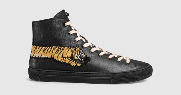 gucci high top tiger