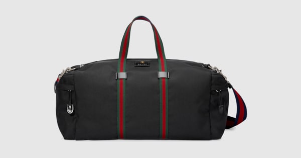 gucci nylon duffle bag