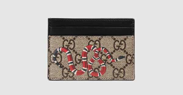 gucci snake supreme wallet