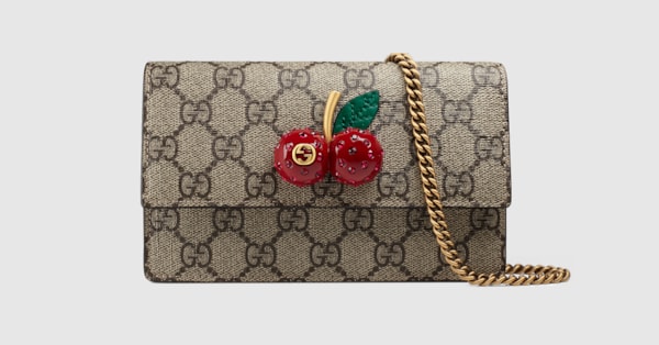 gucci wallet with cherries