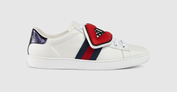 gucci sneakers blue and red