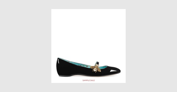 gucci ballet flats with bee
