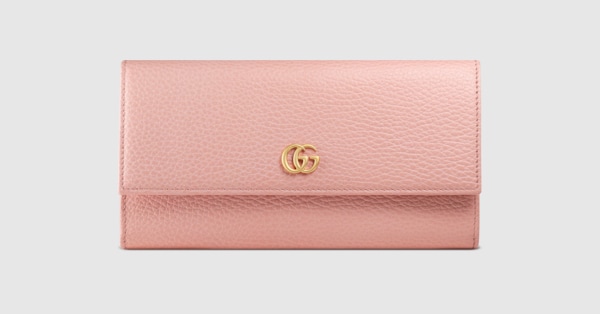 gg marmont leather continental wallet