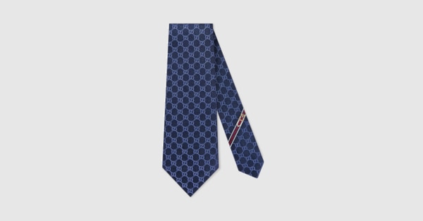 GUCCI gg 総柄 ブルー／青色 ネクタイ 093150.. GUCCI gg 総柄 ブルー／青色 ネクタイ 093150..