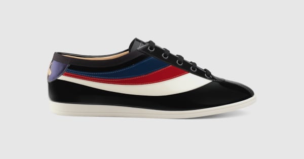 gucci patent leather sneakers