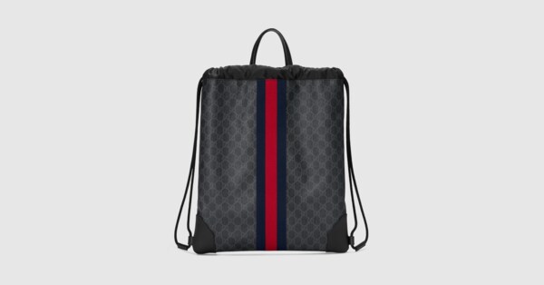 gucci gg supreme drawstring backpack