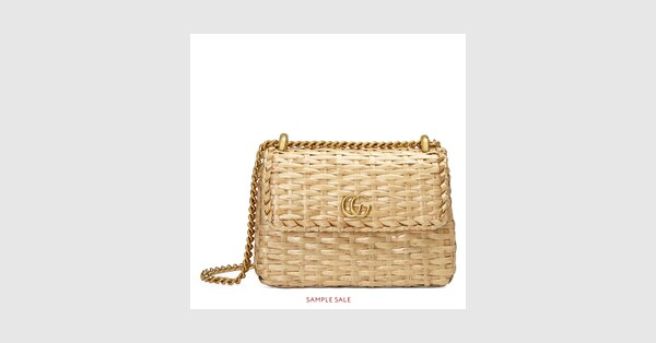 gucci rattan bag
