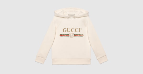チルドレンズ〕オンライン限定 GUCCI ロゴ スウェットシャツ