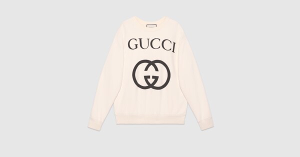 white gucci crewneck