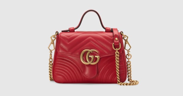 gucci marmont mini rot