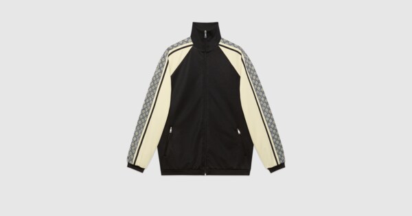 oversize technical jersey jacket gucci