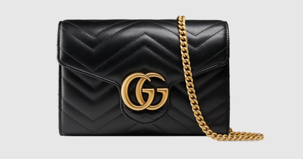 gucci black chain bag
