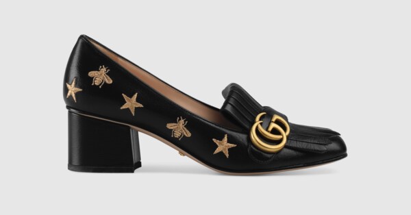 black gucci pumps