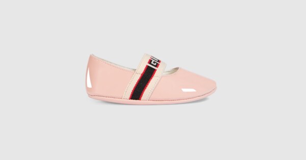 pink gucci baby shoes