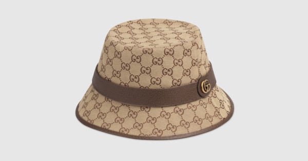 GG canvas bucket hat in beige/brown GG canvas | GUCCI® US