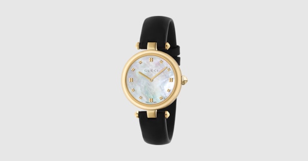 ディアマンティッシマ ウォッチ、32mm ・ブラックレザー | GUCCI公式