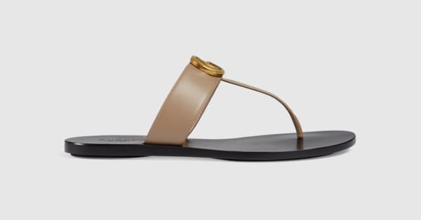 gucci marmont sandal brown