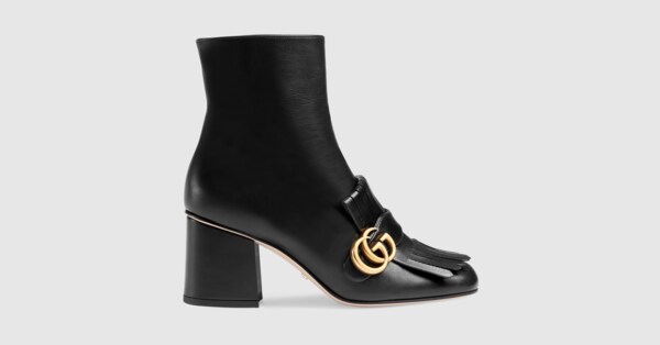 botin de piel con trabilla gucci precio