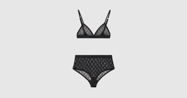 gucci lace underwear set