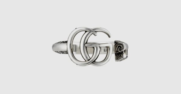 GUCCI　ダブルGキーチェーン ダブルG GG キーチェーン ブラック スプリーム キャンバス