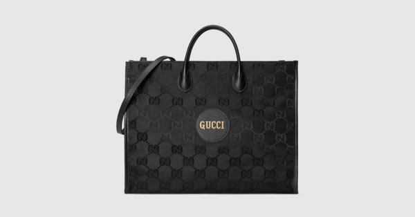 black gucci shopping bag