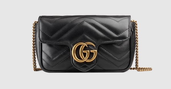 Gucci GG Marmont matelassé leather super mini bag