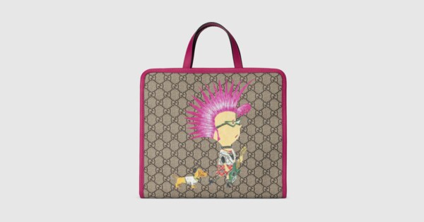 Gucci Children's GG punk print tote bag. 1