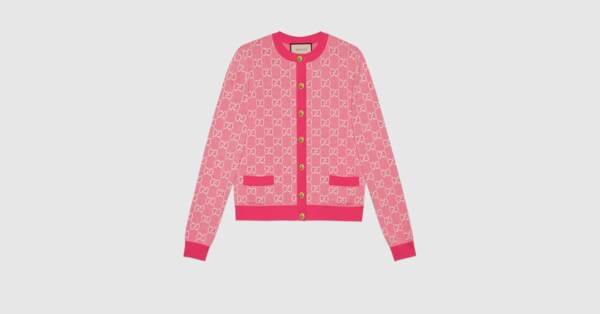 gucci pink and yellow sweater