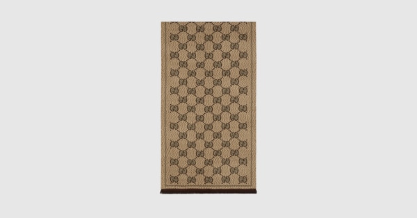Gucci GG wool jacquard scarf. 1