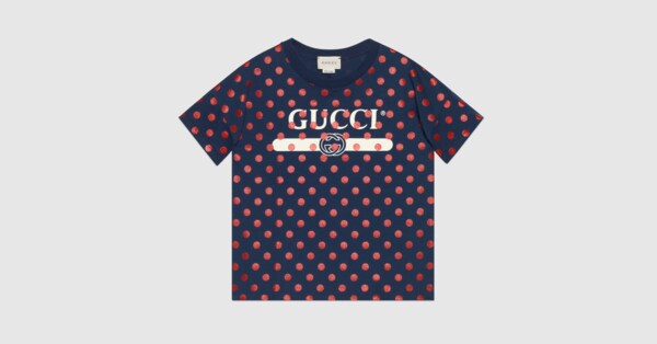 Gucci Children's Gucci logo print T-shirt. 5