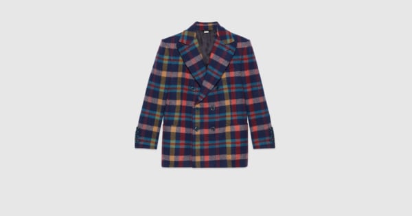 Gucci Check wool jacket. 10