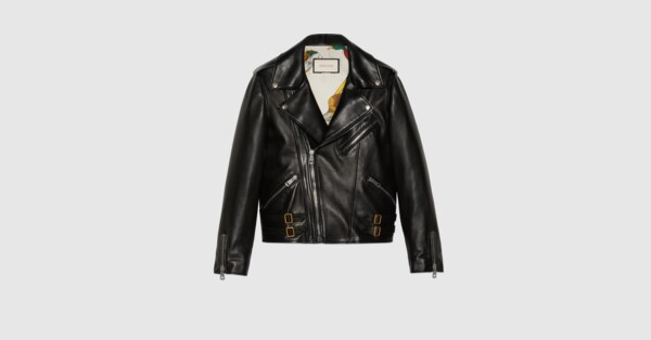 giacca pelle gucci uomo