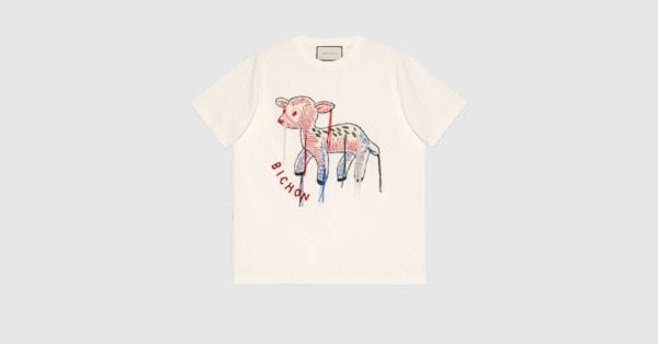 Gucci T-shirt with fawn patch. 5