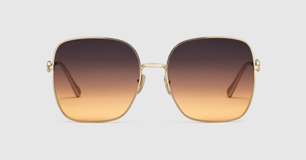 Gucci large square store frame sunglasses